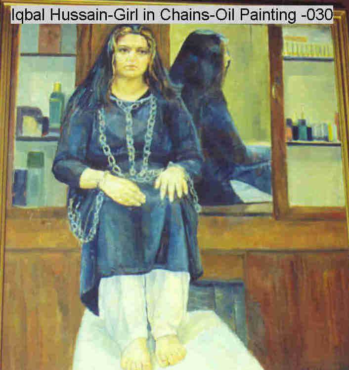 'Girl in chains' Iqbal Hussain